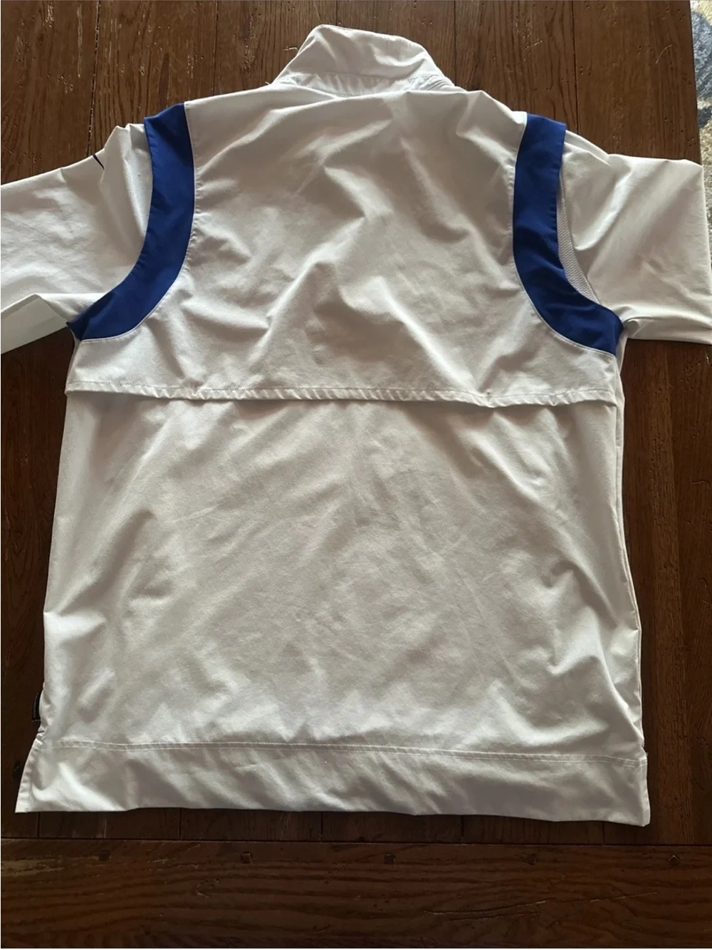 Nike Buffalo Bills NFL On Field Engineered Quarter Zip Travel Jacket Vented L